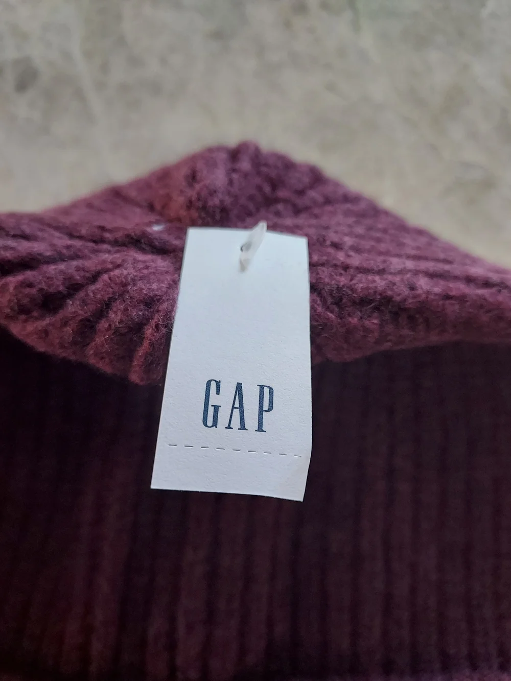 GAP Ribbed Knit Beanie -  Plum (Tuscan Red), One Size (Black, Navy Available)